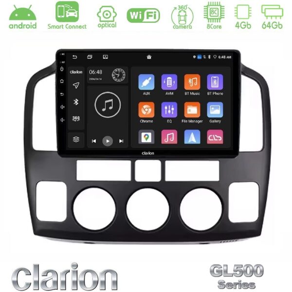 Clarion GL500 Series 8Core Android ClarionOS 4+64GB Suzuki Grand Vitara 2003-2005 Navigation Multimedia Tablet 9″ - Image 1