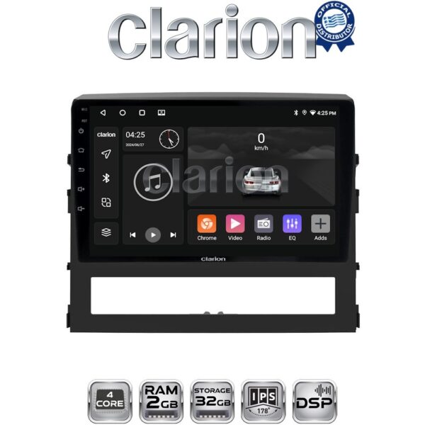 CLARION GL31386 Οθόνη OEM Multimedia Αυτοκινήτου για Toyota Land Cruiser 2016 (CarPlay/AndroidAuto/BT/GPS/WIFI) - Image 1