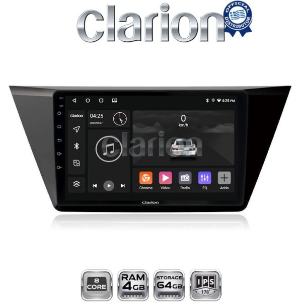 CLARION GL53522 Οθόνη OEM Multimedia Αυτοκινήτου για 10 (CarPlay/AndroidAuto/BT/GPS/WIFI/GPRS) - Image 1