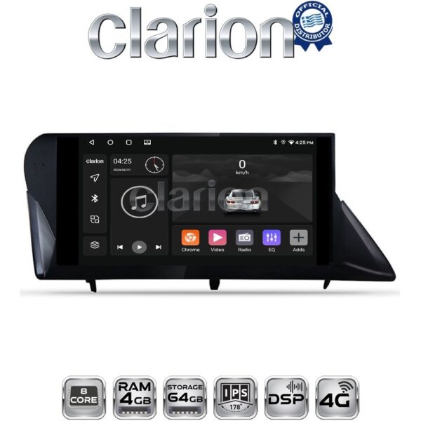 CLARION GL72800H Οθόνη OEM Multimedia Αυτοκινήτου για LEXUS RX 2009 > 2014 (CarPlay/AndroidAuto/BT/GPS/WIFI/GPRS) - Image 1