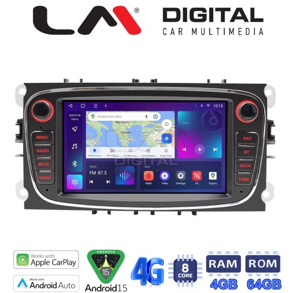 LM Digital - LM Q8003B GPS Οθόνη OEM Multimedia Αυτοκινήτου για 	FordFocus 2007 > 2013Galaxy 2007 > 2013Mondeo 2007 > 2013S-Max 2007 > 2013 (CarPlay/AndroidAuto/BT/GPS/WIFI/GPRS) - Image 1