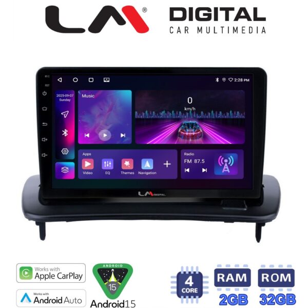 LM Digital - LM ZA4387 GPS Οθόνη OEM Multimedia Αυτοκινήτου για Volvo S40 – C30 – C70 (CarPlay/AndroidAuto/BT/GPS/WIFI) - Image 1