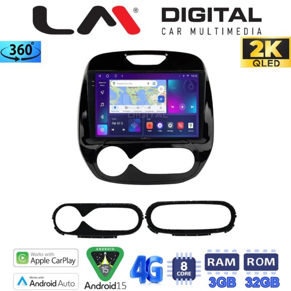 LM Digital - LM ZD8153 GPS Οθόνη OEM Multimedia Αυτοκινήτου για Renault Captur 2013 > (CarPlay/AndroidAuto/BT/GPS/WIFI/GPRS) - Image 1