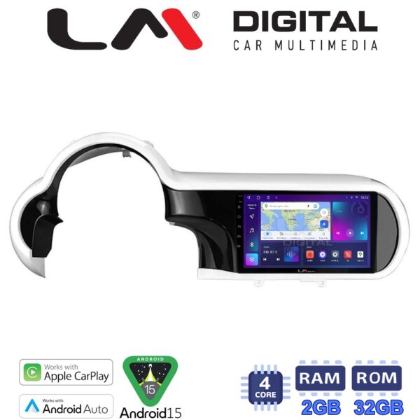 LM Digital - LM ZN4184 GPS Οθόνη OEM Multimedia Αυτοκινήτου για Renault Twingo 2014 > 2024 (CarPlay/AndroidAuto/BT/GPS/WIFI/GPRS) - Image 1