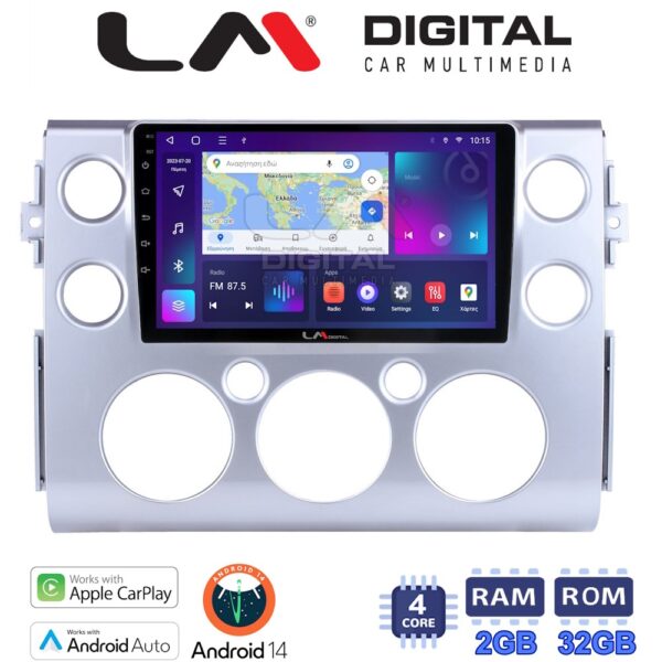 LM Digital - LM ZN4563 GPS Οθόνη OEM Multimedia Αυτοκινήτου για Toyota FJ Cruiser 2006 > 2022 (CarPlay/AndroidAuto/BT/GPS/WIFI/GPRS) - Image 1