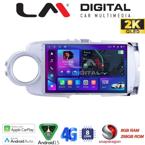 LM Digital - LM ZQ8254 GPS Οθόνη OEM Multimedia Αυτοκινήτου για Toyota Yaris 2012 > 2015 (CarPlay/AndroidAuto/BT/GPS/WIFI/GPRS) - Image 1