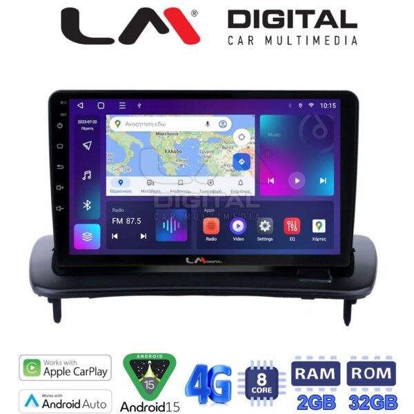 LM Digital - LM ZR8387 GPS Οθόνη OEM Multimedia Αυτοκινήτου για Volvo S40 – C30 – C70 (CarPlay/AndroidAuto/BT/GPS/WIFI/GPRS) - Image 1