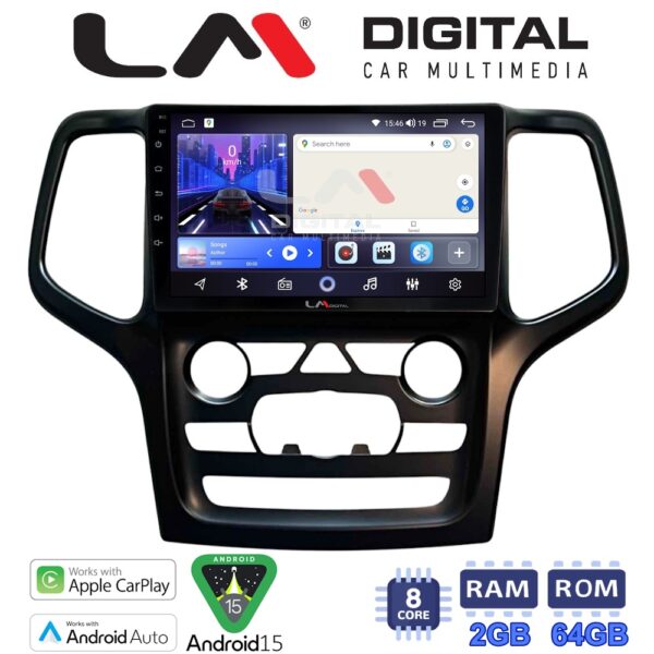 LM Digital - LM ZW8537B GPS Οθόνη OEM Multimedia Αυτοκινήτου για Jeep Grand Cherokee 2014 > 2019 (CarPlay/AndroidAuto/BT/GPS/WIFI) - Image 1