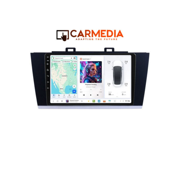 CARMEDIA CMDU409-3 TABLET 9'' OEM SUBARU LEGACY-OUTBACK 2014-2019 - Image 1