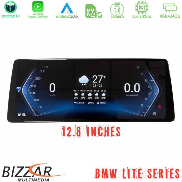 Bizzar Lite Series BMW X3 F25 & Χ4 F26 (EVO) Android14 8Core (4+64GB) Infotainment System 12.8" - Image 3