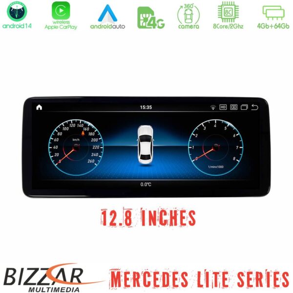 Bizzar Lite Series Mercedes SLC Class (R172) NTG5 Android14 8Core (4+64GB) Navigation Multimedia 12,8" - Image 3
