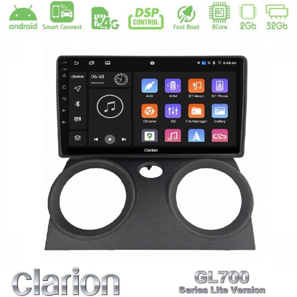 Clarion GL700 Lite Series Mitsubishi Colt 2009 – 2013 8Core Android ClarionOS 2+32GB Navigation Multimedia Tablet 10" Με Carplay & Android Auto Με Carplay & Android Auto - Image 1