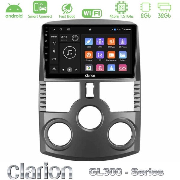 Clarion GL300 Series 4Core Android ClarionOS 2+32GB Daihatsu Terios Navigation Multimedia Tablet 9" Με Carplay & Android Auto - Image 1