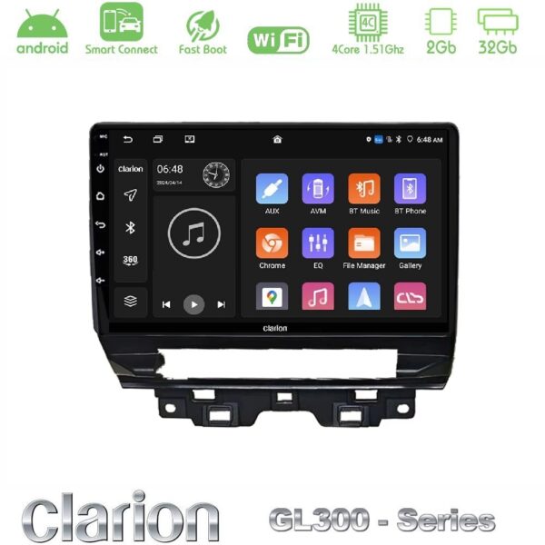 Clarion GL300 Series 4Core Android ClarionOS 2+32GB Renault Trafic 2022-> Navigation Multimedia Tablet 10" Με Carplay & Android Auto - Image 1