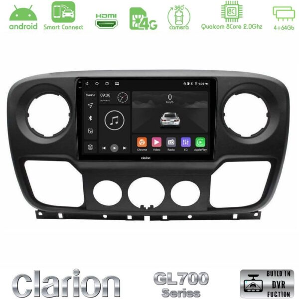 Clarion GL700 QUALCOMM Series 8Core Android ClarionOS 4+64GB Renault/Nissan/Opel Navigation Multimedia Tablet 10" Με Carplay & Android Auto - Image 1