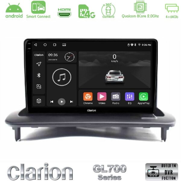 Clarion GL700 QUALCOMM Series 8Core Android ClarionOS 4+64GB Volvo S40/C30/C70 Navigation Multimedia Tablet 9" Με Carplay & Android Auto - Image 1